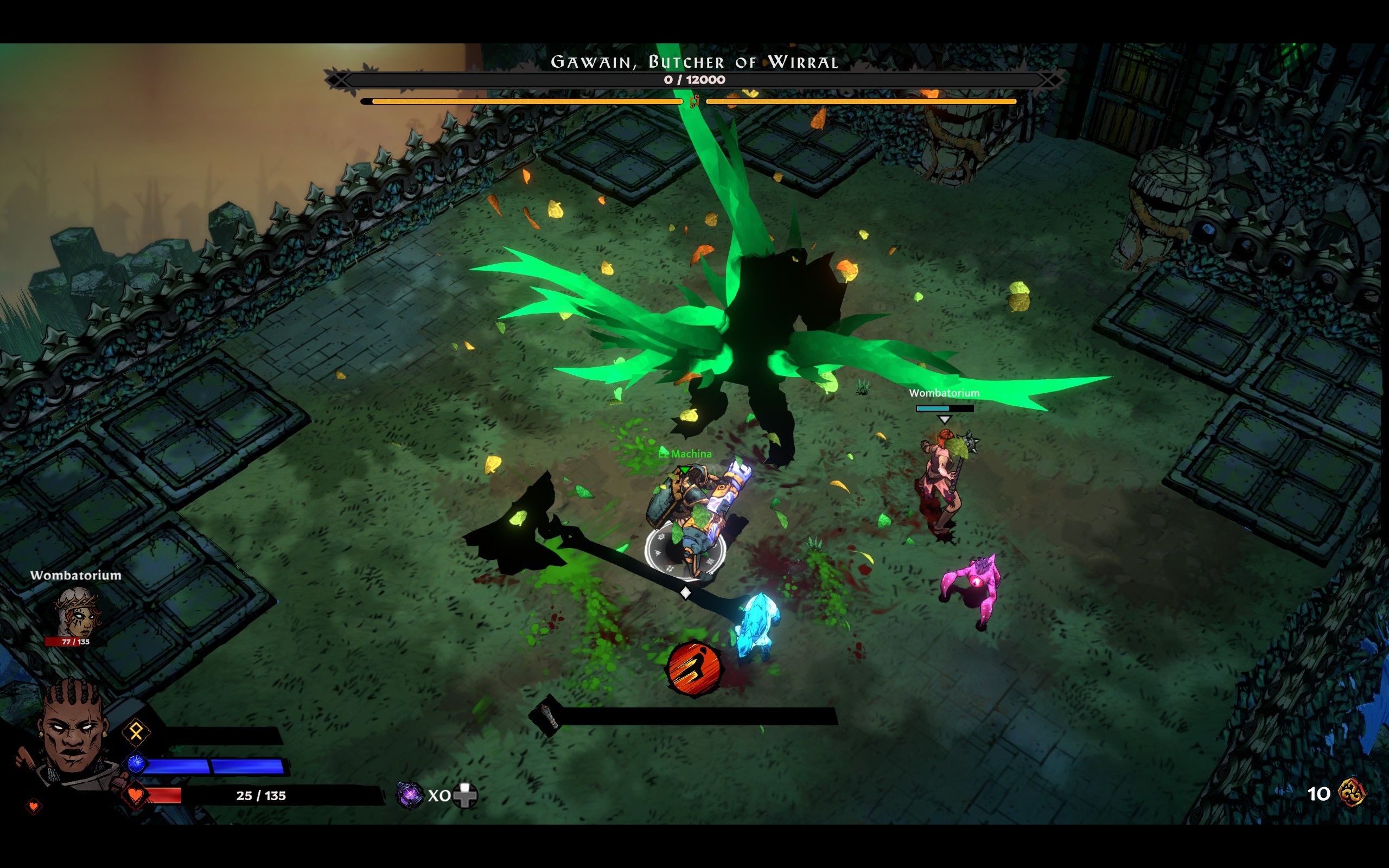 Run structure is predictable: build yourself up through semi-random rooms, then face a major foe.